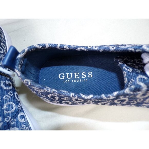 Guess Los Angeles Blue Logo Pattern Low-Top Casual Shoe Sneaker 9.5 #452 - Picture 9 of 10
